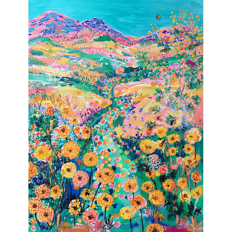 Art mural sur toile Radiant Field Harmony, H 16 po x l 12 po x P 1 po
