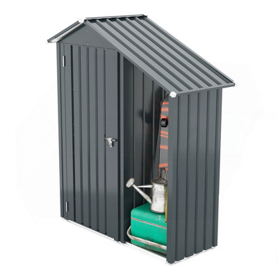 High Quality Galvanized Iron Sheet,Waterproof Design, Reasonable Internal Space Planning,Equipped With A Solid Lock System,Easy To Assemble And Move,Small Metal Compact Garden Shed