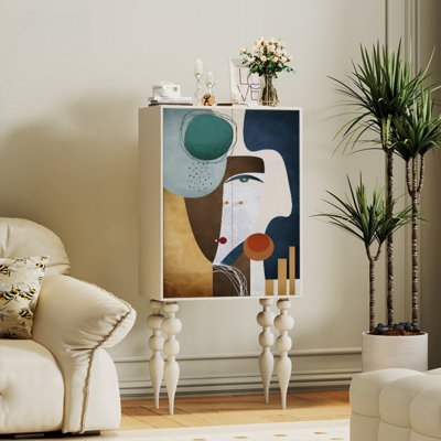 Armoire moderne à double porte minimaliste