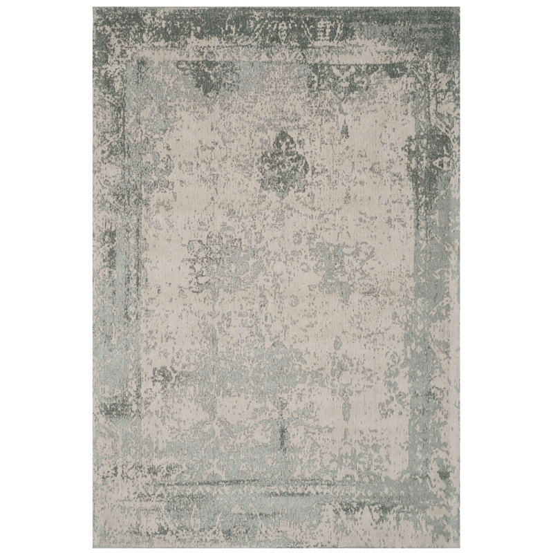 Tapis oriental en coton gris Ellery, Rectangle 5 pi x 8 pi