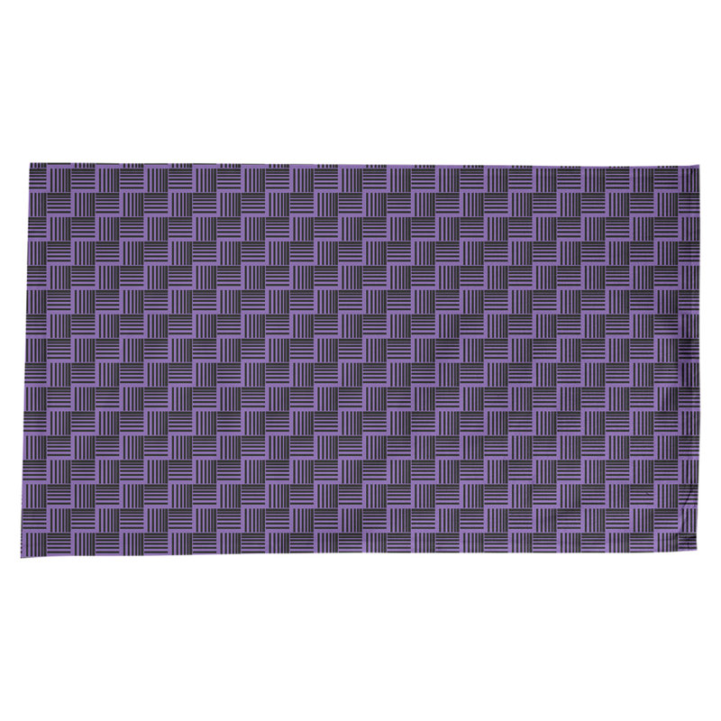 Rayures nattes classiques Nappe, Mauve / Noir