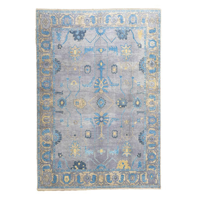 Tapis Oushak tissé à la main Pepuza