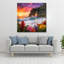 Art mural en verre trempé Tropical Beach Sunset-1380125474