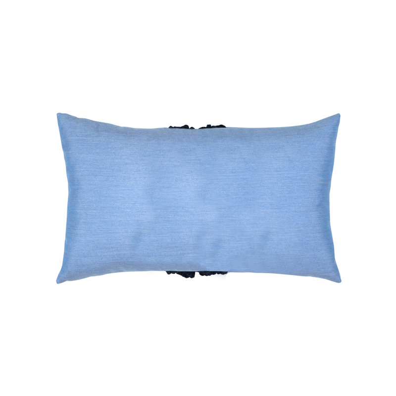 Palomar Lumbar Outdoor Rectangular Sunbrella® Pillow Cover & Insert, Indigo