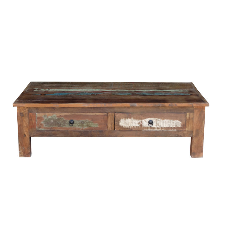 Lucian Solid Wood Single Coffee Table, 15.75" H x 43" W x 24" D
