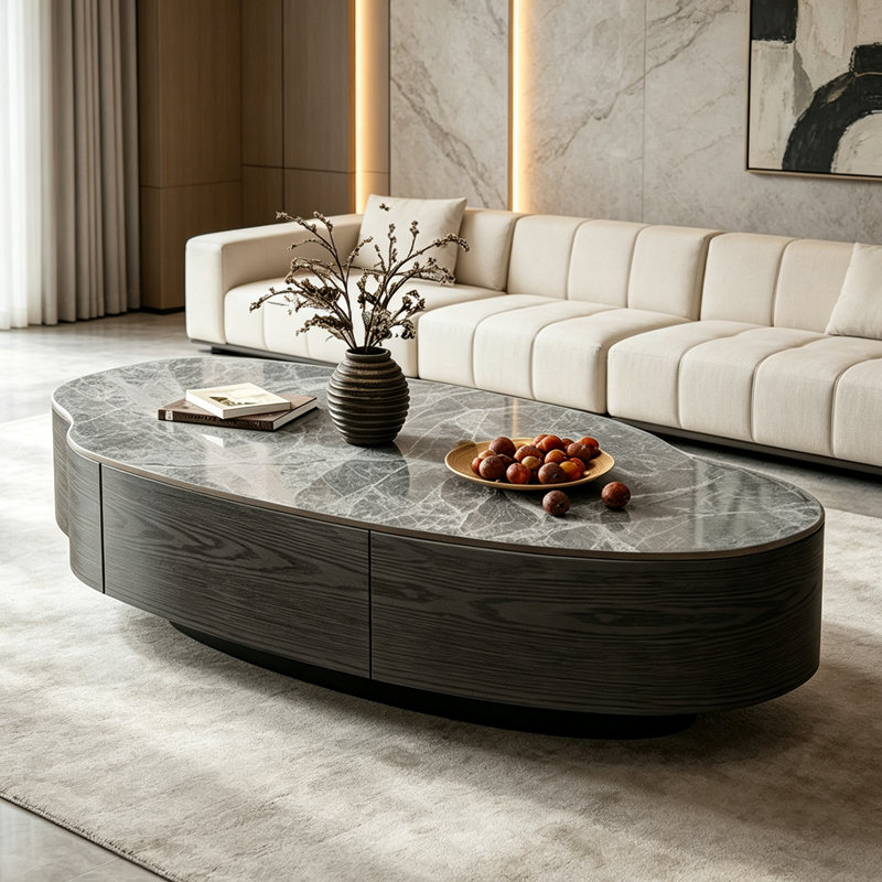 Amabilia, 13" H x 47.24" W x 23.62" D, Gray