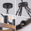 Luminaire suspendu en bois rustique avec 12 lumières pour salle à manger, salon, vestibule, vestibule Farmhouse-1531656898-1531656926-1531656924
