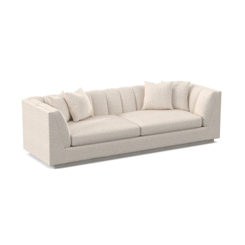Dapper Sofa, Bisque, Margaret Lipstick Polyester Blend