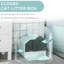 Litière Blue Cat avec réduction des odeurs, gestion facile et facile, nettoyage pratique,