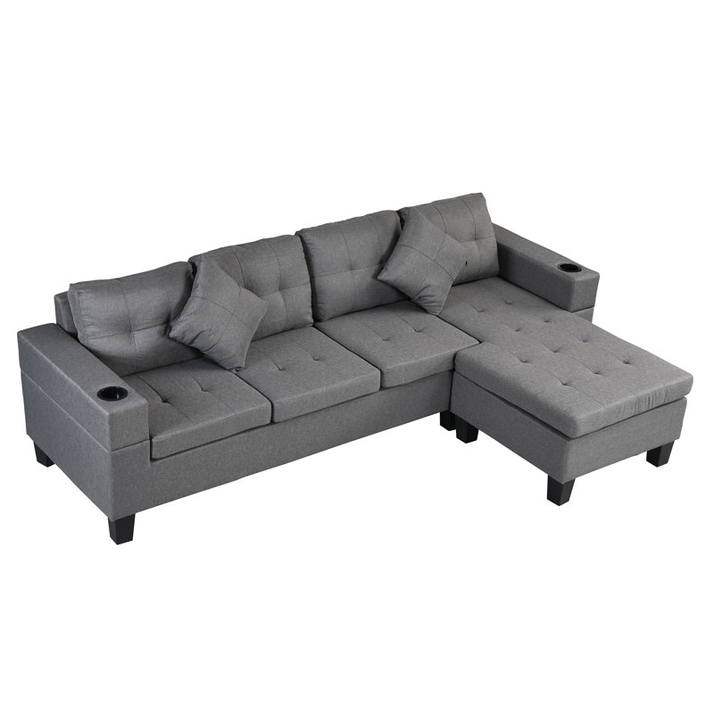 Ensemble de canapé modulaire confortable pour le salon avec chaise longue polyvalente