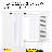 White Window Curtain Panels for Bedroom, 50% Light Blocking Window Panels for Dining Room, Thermal Insulated Privacy Decor, Noise Reducing Living Room Home Decor, 2 Panels-101685628-101685580