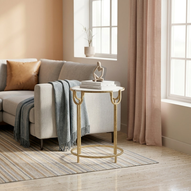 Table d'appoint en marbre Aurora