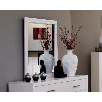 Fareid Wood Flat Mirror