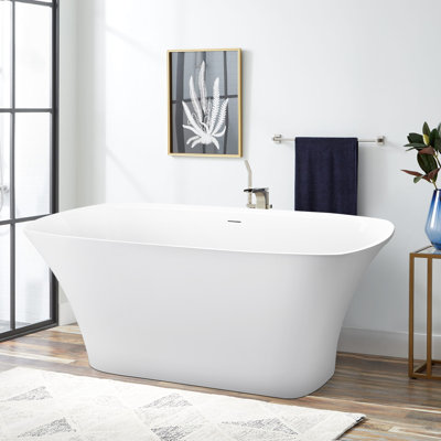 Pentillie 66.92 " L x 30.7 " W Freestanding and Mounting / Installation Required Soaking Acrylic Bathtub