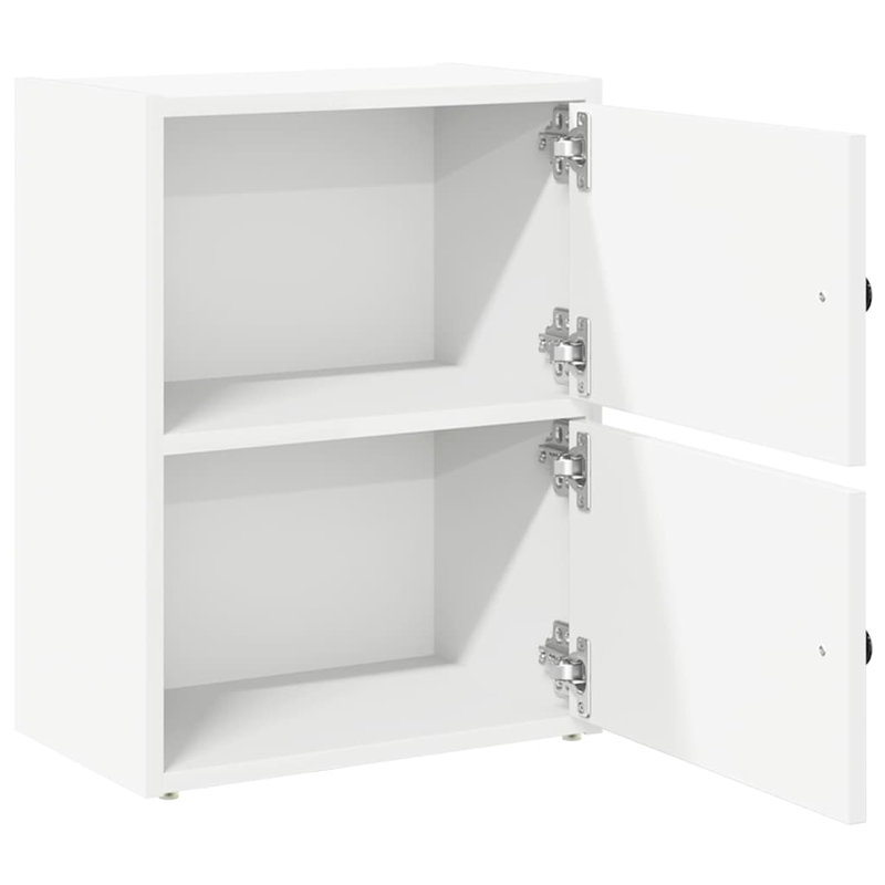 Shanetra 40cm W Bookcase, White, (2 Shelves) 52cmH x 40cmW x 24cmD