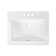 21'' x 18'' White Rectangle Vitreous China Drop In Bathroom Sink With Overflow