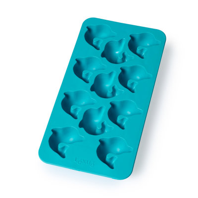 Lékué Dolphin Ice Cube Tray With Lid