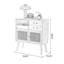 Buffet Mid-Century moderne en bois massif Burlywood