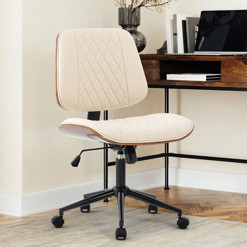 Chaise de travail ergonomique à hauteur ajustable, Beige
