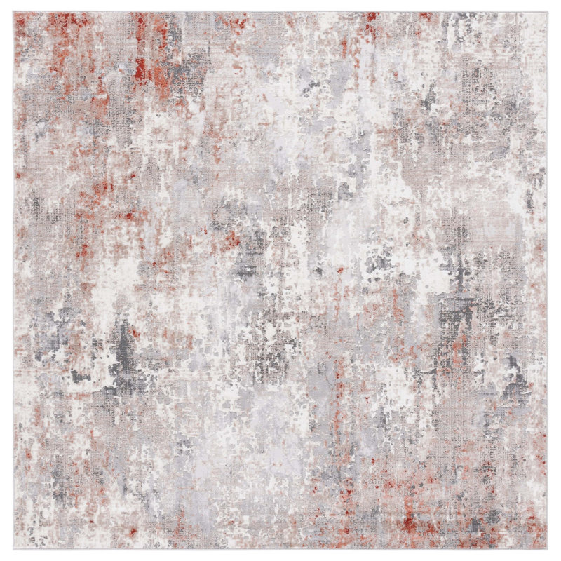 Tapis performance abstrait Vogue, Carré 6 pi 7 po