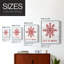 Let It Snow Snowflake, reproduction encadrée - bois massif-623166420-623166419