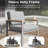 4-Piece Outdoor Patio Furniture Set, Metal Conversation Set with Cushions-1310790686-1310790672