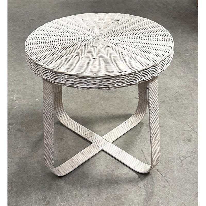 Beatnik End Table, White Wash