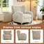 Fauteuil inclinable berçant réglable en chenille avec repose-pieds rétractable Durrant-131658868