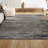 Keisha Modern Berber Stripe Gray/Cream Rug-1341549488