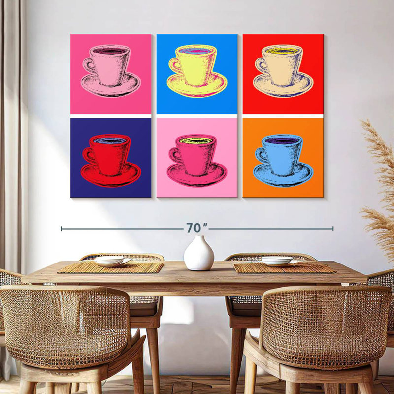 Yarlin Colorful Coffee Mugs, 28" H x 45" W
