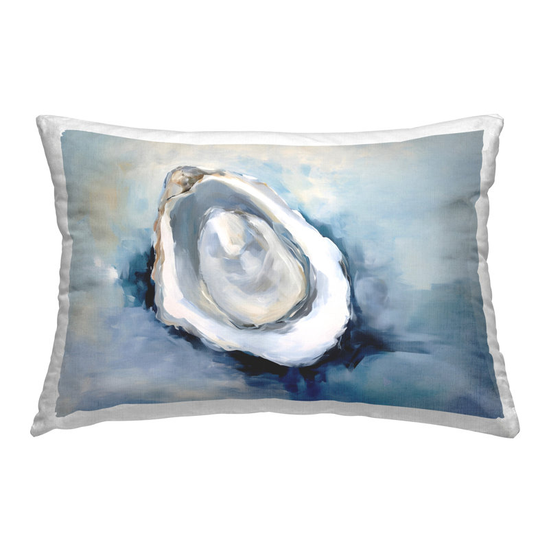 Traditional Mollusk View Decorative Printed Throw Pillow Design by Petal Prints Design