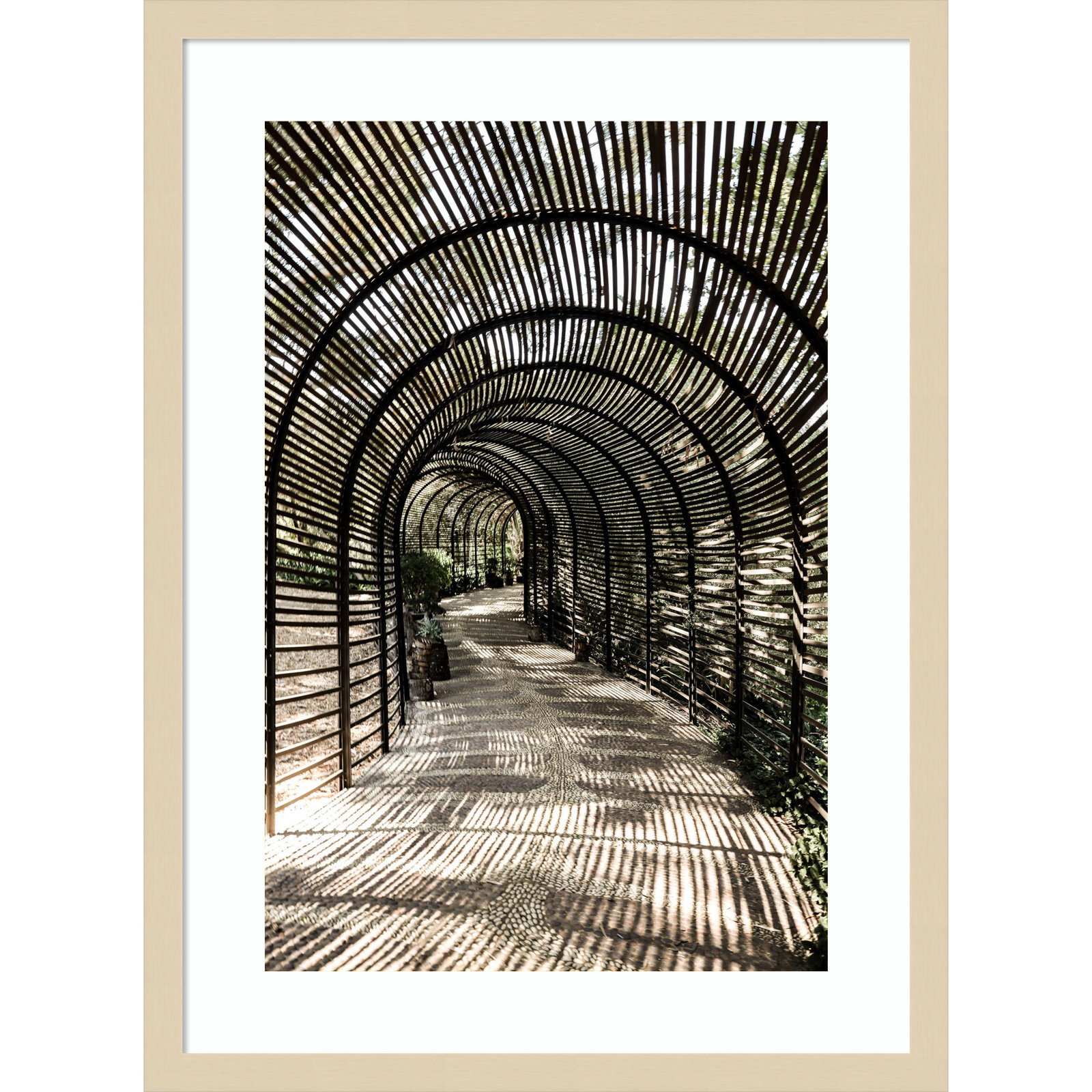 Nihan "Shadow Garden" Print, Brown, 25" H x 19" W