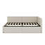 Lit de jour compact en coin compact en L avec tiroirs de rangement coulissants-1807889144