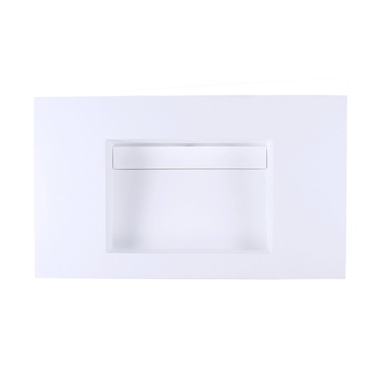 LACAVA Kubista 21'' Solid Surface Rectangular Bathroom Sink with Overflow
