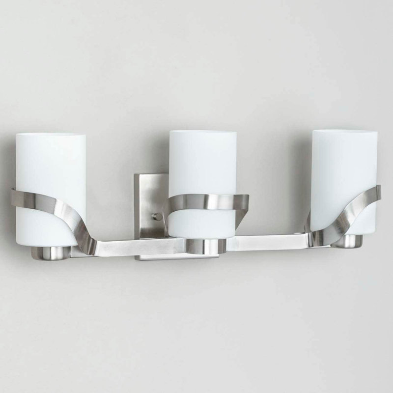 Watchtower Armed Sconce, Brushed Nickel