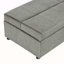 Lit simple escamotable avec repose-pieds pliant avec matelas, lit d'invité convertible, gris foncé-151588661