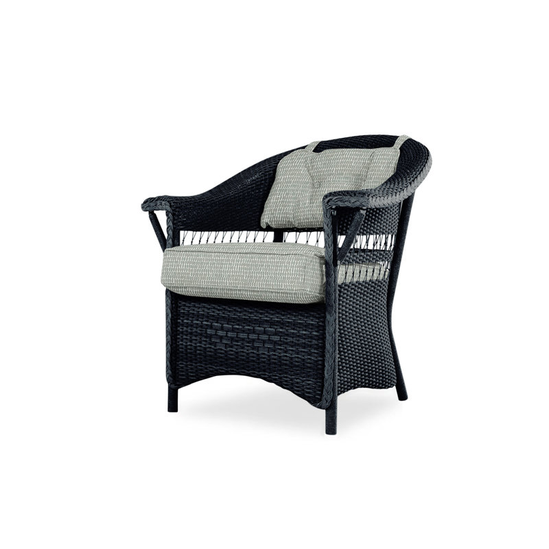 Nantucket Outdoor Dining Armchair, Decorline Navy, Ebony
