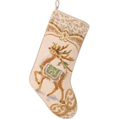 The Holiday Aisle® Reindeer Stocking & Reviews | Wayfair