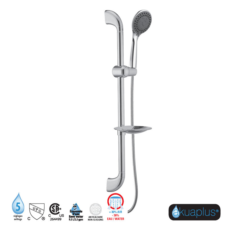 Pomme de douche multifonctionnelle coulissante