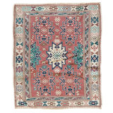 Hand Knotted Wool Area Rug in Multi