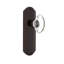 Deco Plate with Oval Clear Crystal Door Knob-917779100