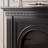 Black Solid Wood Electric Fireplace