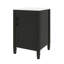 Meuble-lavabo de 20 po avec lavabo en céramique, 1 porte à fermeture silencieuse et rangement suffisant-260388803