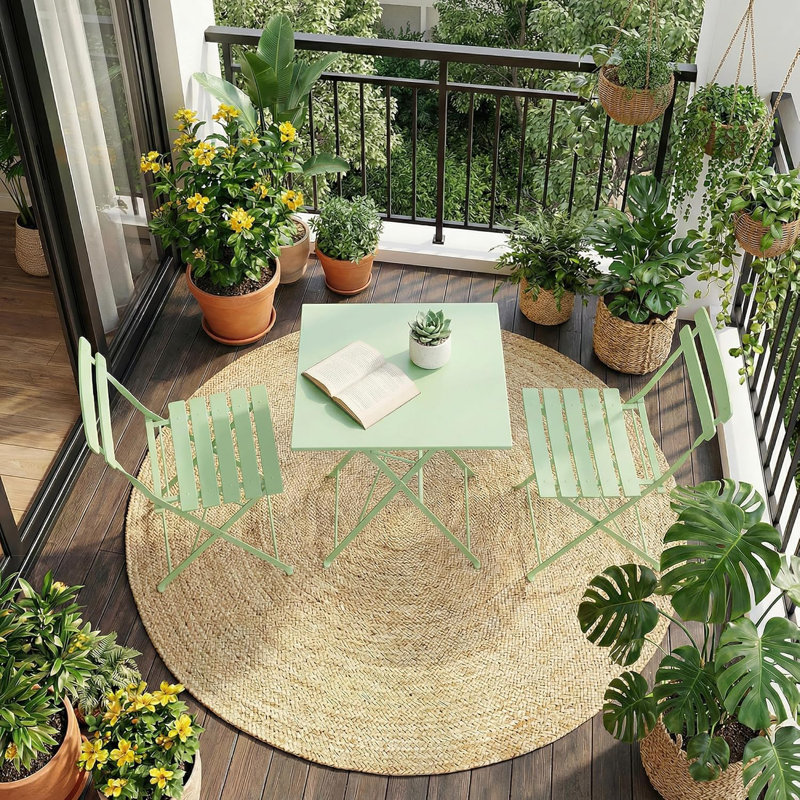 Patio Dining Set, Green