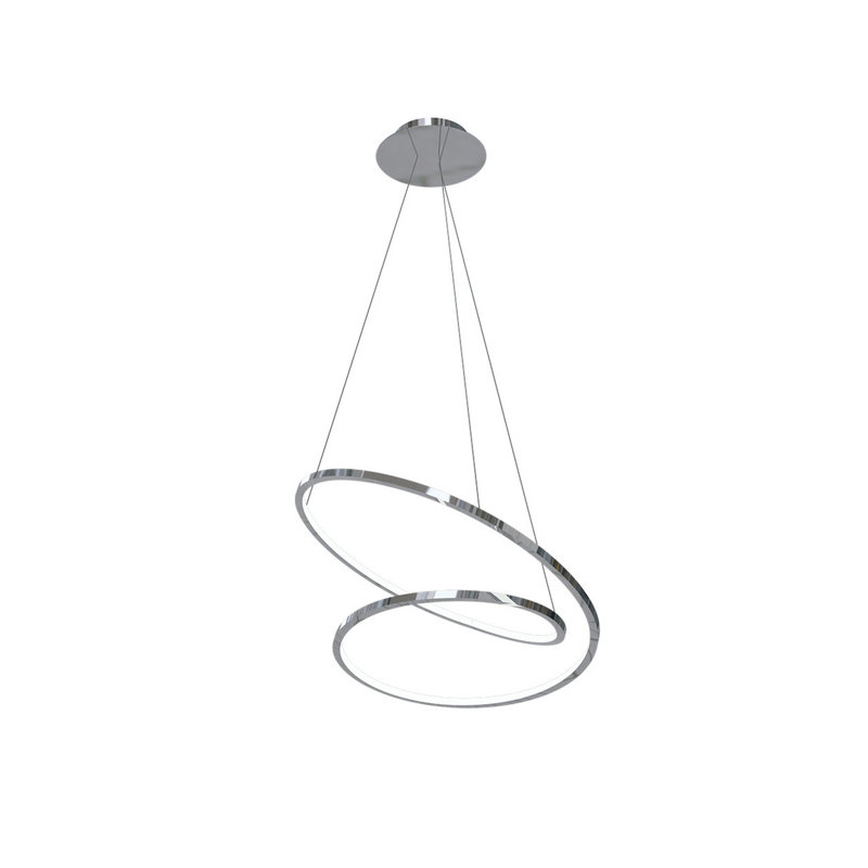 Mat Small Pendant, Chrome