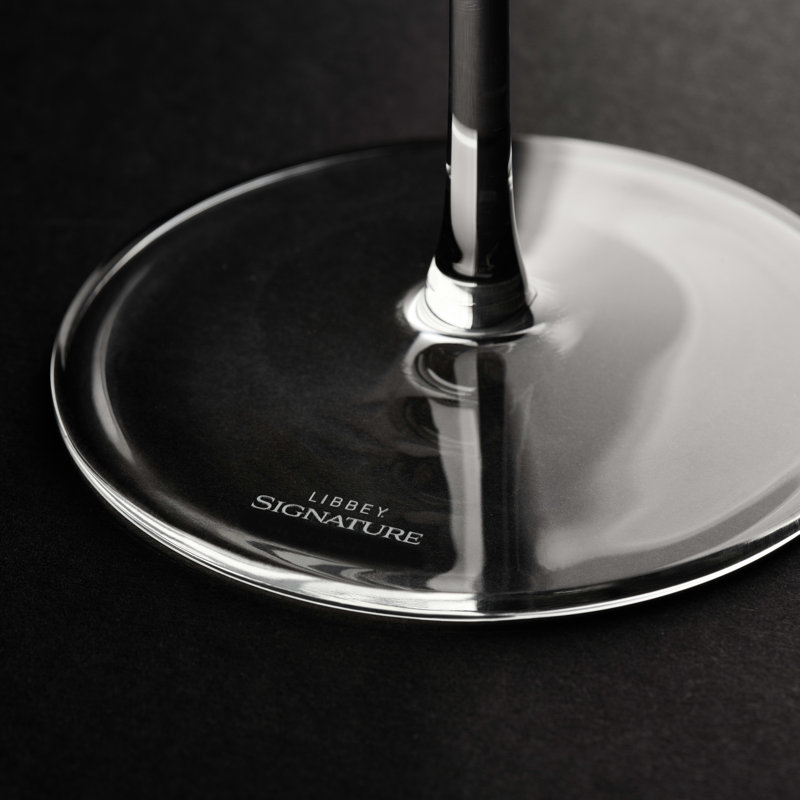 Greenwich Signature Angular Bowl 16-Ounce Wine Glasses Set of 4