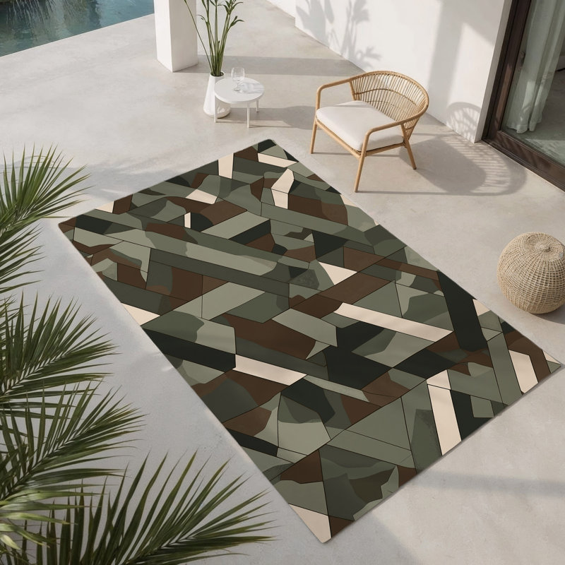 Tapis intérieur et extérieur Terrain Blend, Rectangulaire 8 pi x 10 pi