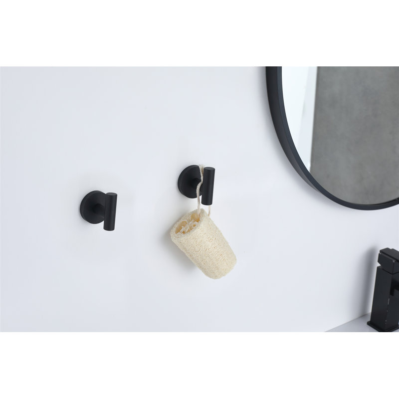 Elizabeth J-Hook Robe Hook, Matte Black