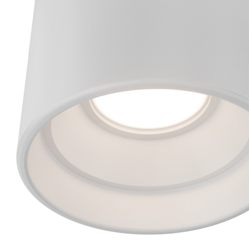 Downtown Round Dimmable LED Outdoor Flush Mount With Built In Color Temperature Switch from 3000K/3500K/4000K, 3000, White