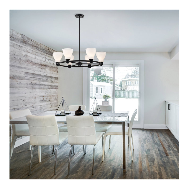6 Watt A19 LED 27K/3K/35K/4K/5K CCT Selectable Medium Base White Finish 120 Volt, 470 Lumens , 6 W